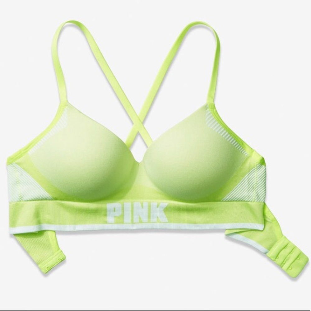 NWT PINK Victoria’s Secret Logo Sports Bra in M - Picture 5 of 7